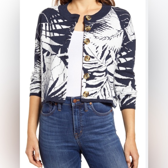 Madewell Cardigan Sweater in Tropical Vacation size M